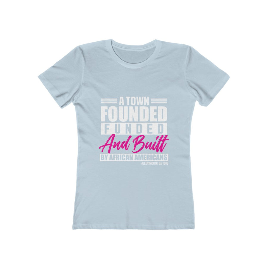 Women's The Boyfriend Tee-Black/Hot Pink